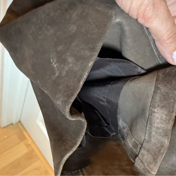 Alfani Suede Leather Brown Pants Bootcut High Waist Career
Trousers Luxury Rich - Picture 5 of 7